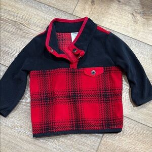 Red and Black Plaid Baby Jacket
